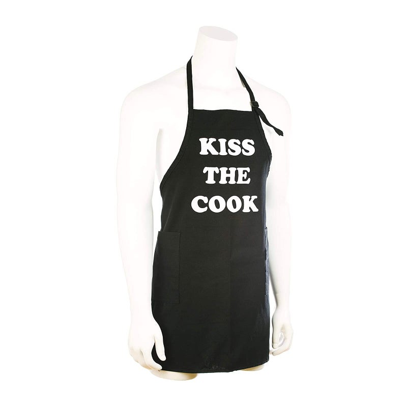 Funny Guy Mugs Kiss The Cook Adjustable Apron with Pockets - Funny Apron For Men & Women - Perfect for Kitchen BBQ Grilling Barbecue Cooking Baking - Image 5